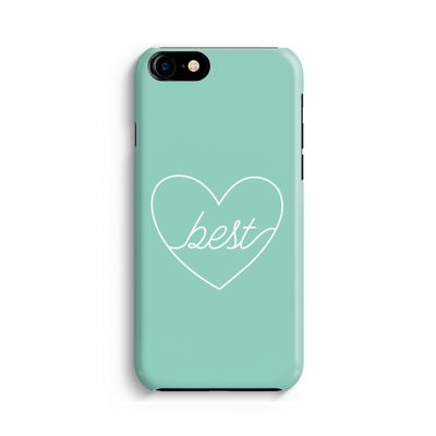 Best heart pastel: Volledig geprint iPhone SE 2020 Hoesje