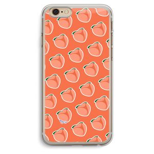 Just peachy: iPhone 6 Plus / 6S Plus Transparant Hoesje