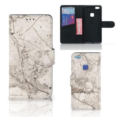 Huawei P10 Lite | Bookcase | Marmer Beige