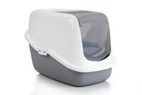 Kattenbak Nestor grijs/wit 56X39X38.5 cm