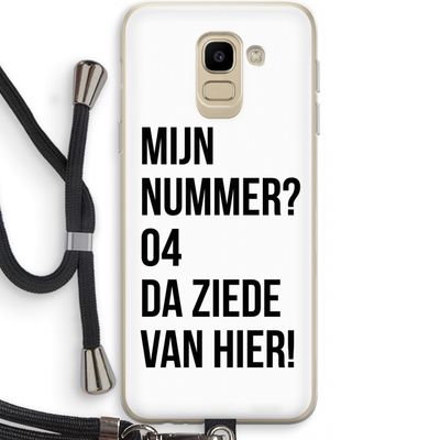Da ziede van hier: Samsung Galaxy J6 (2018) Transparant Hoesje met koord