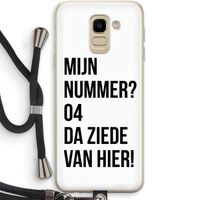 Da ziede van hier: Samsung Galaxy J6 (2018) Transparant Hoesje met koord