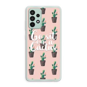 Cactus quote: Samsung Galaxy A52s 5G Transparant Hoesje