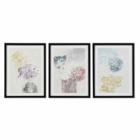 Schilderij DKD Home Decor Blommor (30 x 3 x 40 cm)