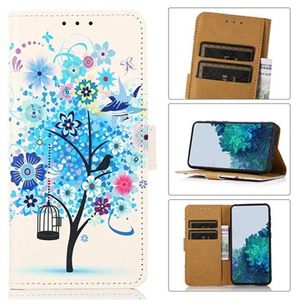 Glam Series Samsung Galaxy A53 5G Wallet Case - Bloeiende Boom / Blauw