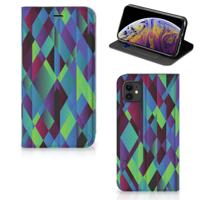 Apple iPhone 11 Stand Case Abstract Green Blue