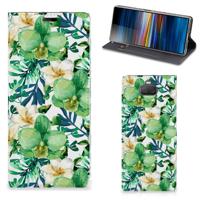 Sony Xperia 10 Plus Smart Cover Orchidee Groen Sony Xperia 10 Plus Smart Cover Orchidee Groen