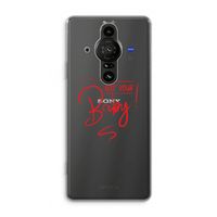 Not Your Baby: Sony Xperia Pro-I Transparant Hoesje