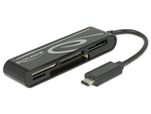 DeLOCK 91739 USB 2.0 Zwart geheugenkaartlezer