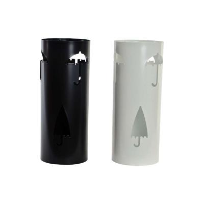 Paraplu DKD Home Decor 19 x 47 cm Wit Zwart Staal Paraplu 19 x 19 x 47 cm (2 Stuks)