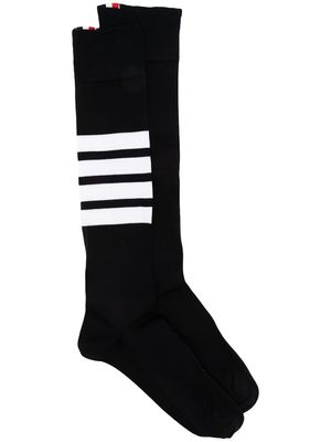 Thom Browne chaussettes à détails 4 bandes signature - Noir