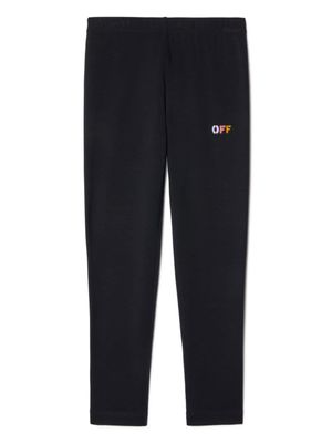 Off-White Kids Gestreepte legging - Zwart Off-White Kids Gestreepte legging - Zwart