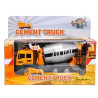 Kids Globe Pull back cementwagen met licht & geluid