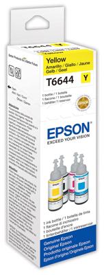 Epson inktfles T664, 7.500 pagina&apos;s, OEM C13T664440, geel