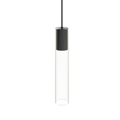 Lyora Glazen hanglampCylinder zwart - 7864