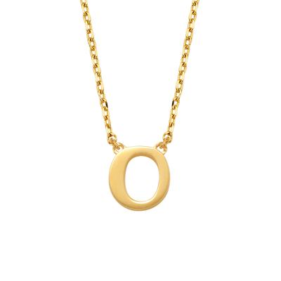 Minimalistische letter ketting - 14K GOUD - Goud - O