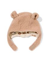 HEMA Babymuts teddy met oren beige (beige)