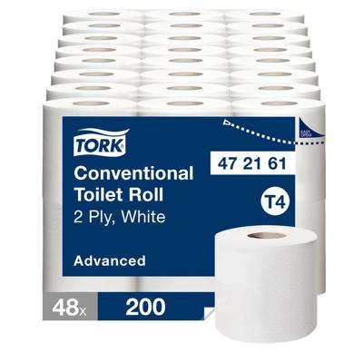 Toiletpapier Tork T4 Advanced 2-laags 200 vel wit 472161