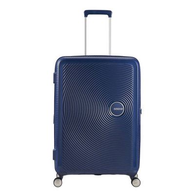 American Tourister trolley Soundbox Spinner 67 cm. Expandable donkerblauw