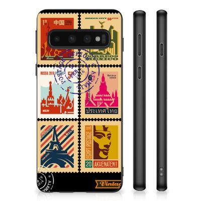 Samsung Galaxy S10 Silicone Hoesje Postzegels