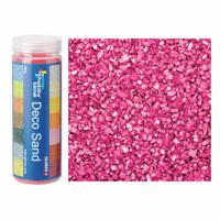 Glorex Hobby zandkorrels/kleine kiezelsteentjes - 2x - fuchsia roze - 480 gram - vulmateriaal