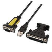 Gegevens-/Oplaadkabel met USB Aisens A104-0039 Zwart 1,8 m