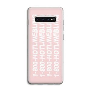 Hotline bling pink: Samsung Galaxy S10 4G Transparant Hoesje