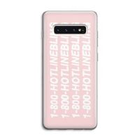 Hotline bling pink: Samsung Galaxy S10 4G Transparant Hoesje