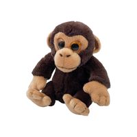 Pluche Chimpansee aap knuffeldier van 13 cm - thumbnail