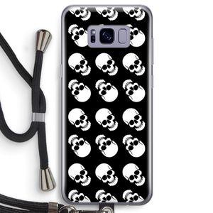 Musketon Skulls: Samsung Galaxy S8 Transparant Hoesje met koord
