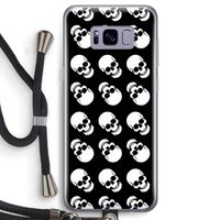 Musketon Skulls: Samsung Galaxy S8 Transparant Hoesje met koord