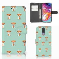 Samsung Galaxy A70 | Telefoonhoesje | Met pasjeshouder | Pups