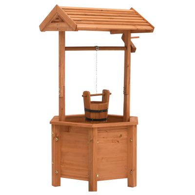 VidaXL Plantenbak wensput 40x40x84 cm vurenhout