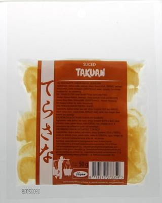 TS Import Slices Takuan daikonradijs pickled 50 Gram TS Import Slices Takuan daikonradijs pickled 50 Gram