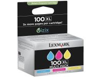 Huismerk Lexmark 100XL Inktcartridges Multipack (zwart + 3 kleuren) - thumbnail
