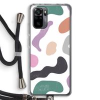 Memphis Shapes: Xiaomi Redmi Note 10 Pro Transparant Hoesje met koord