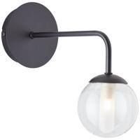 Brilliant Zwarte wandlampGitse rond - 99906/76