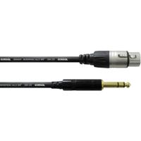 Cordial CFM 1,5 FV XLR Verbindingskabel [1x XLR-bus - 1x Jackplug male 6,3 mm] 1.50 m Zwart - thumbnail