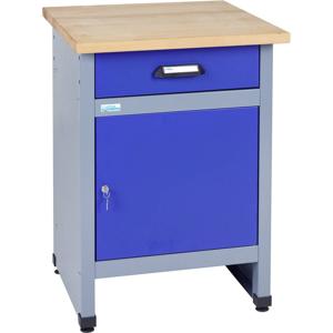 Küpper 12397 Bijzettafel met 1 deur en 1 lade ultramarinblauw (b x h x d) 600 x 800 x 600 mm