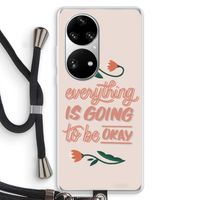 Optimistic flower girl: Huawei P50 Pro Transparant Hoesje met koord