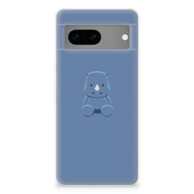 Google Pixel 7 Telefoonhoesje met Naam Baby Rhino Google Pixel 7 Telefoonhoesje met Naam Baby Rhino