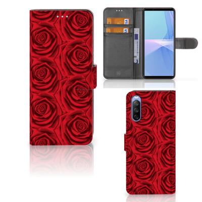 Sony Xperia 10 III Hoesje Red Roses Sony Xperia 10 III Hoesje Red Roses