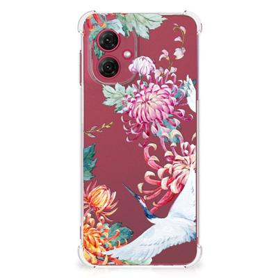 Motorola Moto G55 Case Anti-shock Bird Flowers Motorola Moto G55 Case Anti-shock Bird Flowers