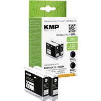 KMP Inktcartridge vervangt Brother LC-1000BK Compatibel 2-pack Zwart B75D 1035,4021 - thumbnail