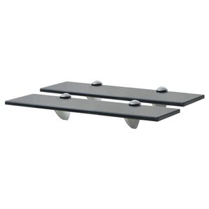vidaXL Schappen zwevend 2 st 40x10 cm 8 mm glas