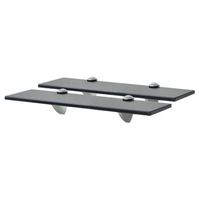vidaXL Schappen zwevend 2 st 40x10 cm 8 mm glas
