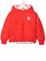 Lanvin Enfant veste bomber réversible à imprimé cœur - Rouge