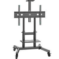 ONKRON TS1891-B Mobiele kantelbare standaard voor tv's van 50“- 90”, max. 100 kg, zwart