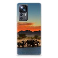 Xiaomi 12T | 12T Pro | Flexibel TPU Hoesje | Olifanten