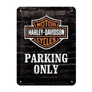 Metalen muurplaatje van Harley Davidson   -
